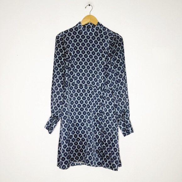 kate spade Dresses & Skirts - Kate Spade New York Collection Spade Flower Silk Dress Blue Print Size 8